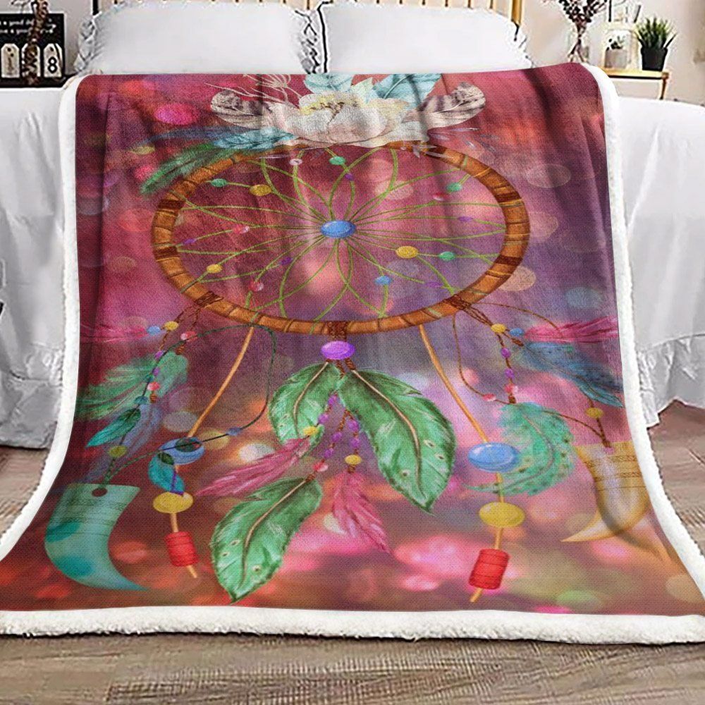 Dream Catcher Sherpa Fleece Blanket