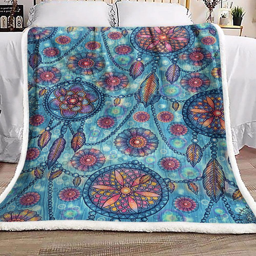 Dream Catcher Sherpa Fleece Blanket