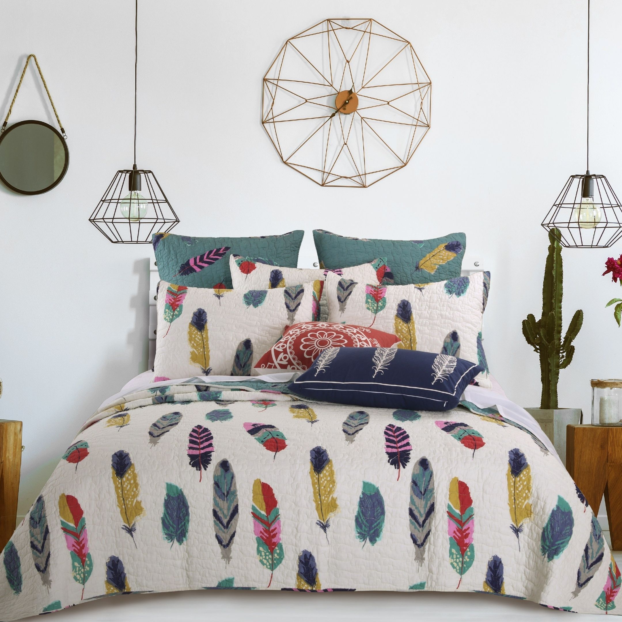 Dream Catcher Teal Bedding Set