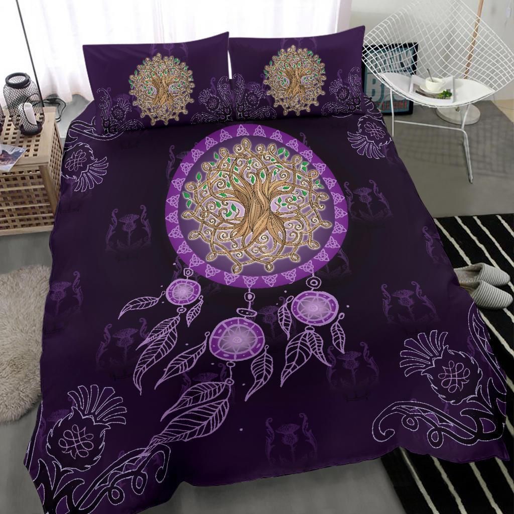 Dream Catcher Thistle Purple Bedding Set