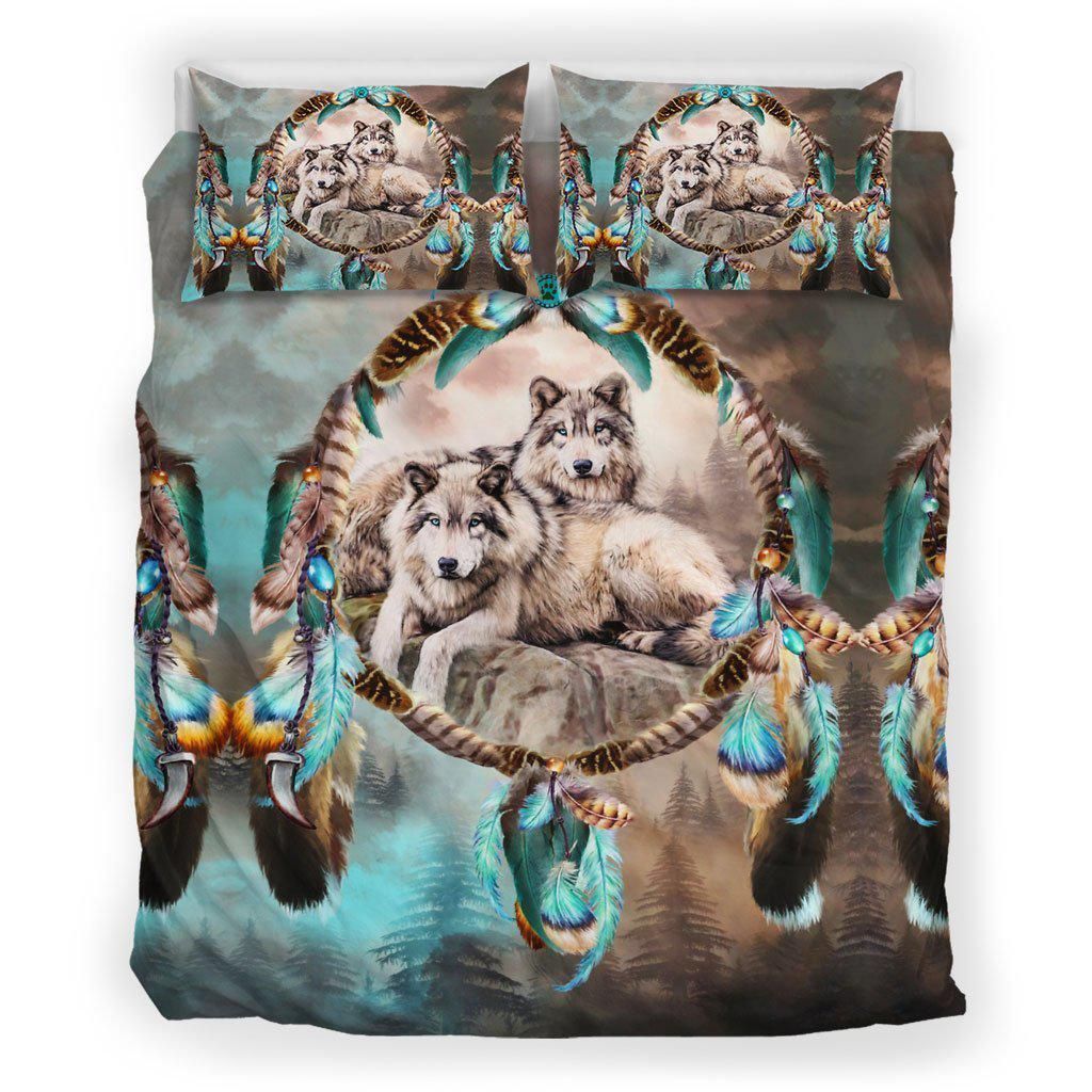 Dream Catcher Wolf Bedding Set
