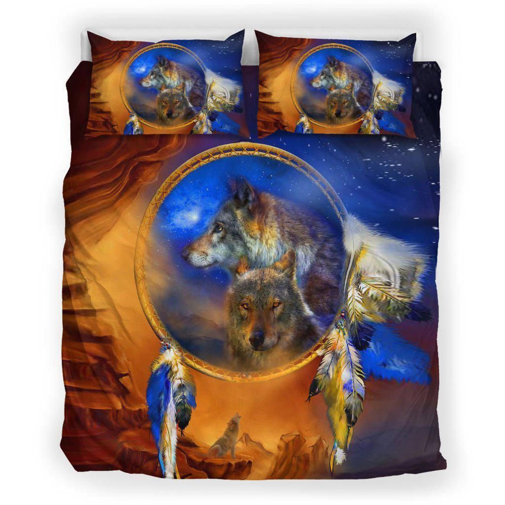 Dream Catcher Wolf Bedding Set
