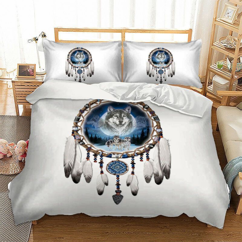 Dream Catcher Wolf Bedding Set