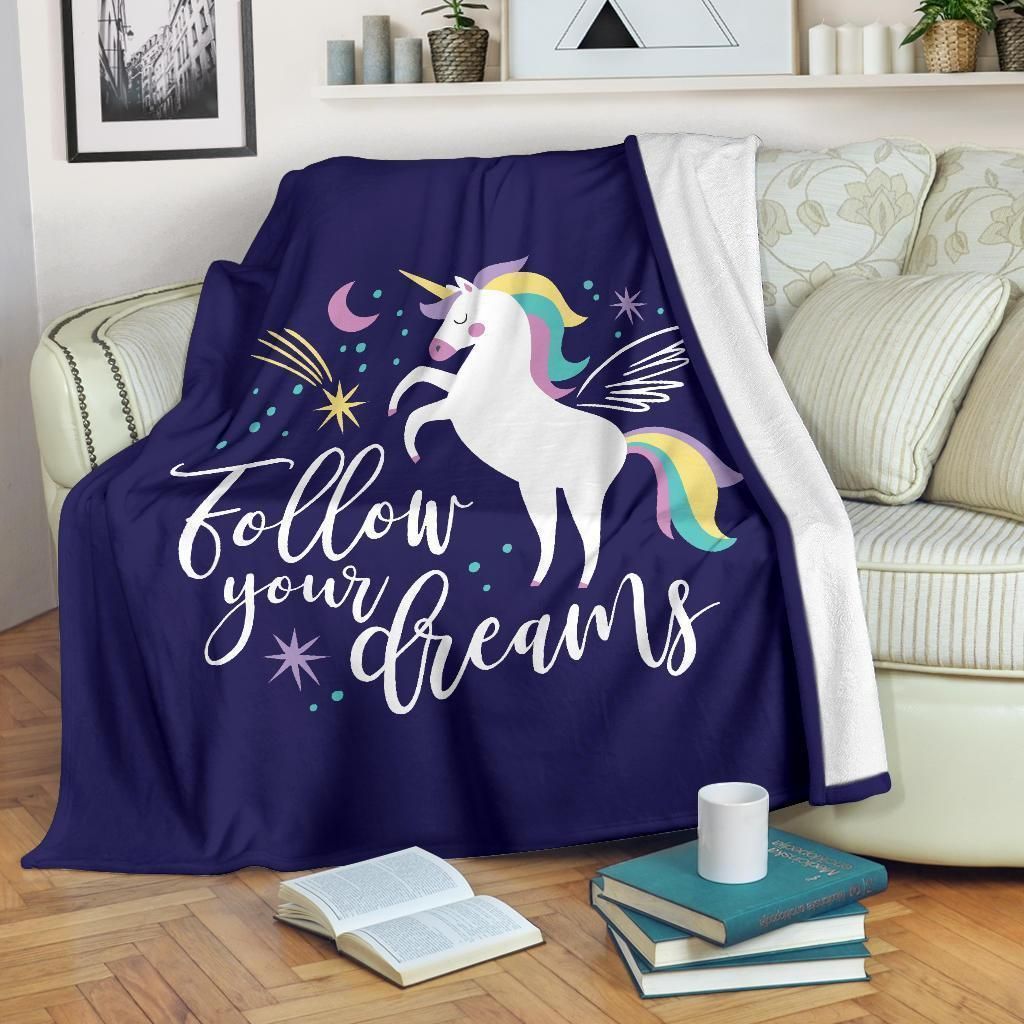Dream Unicorn Sherpa Fleece Blanket