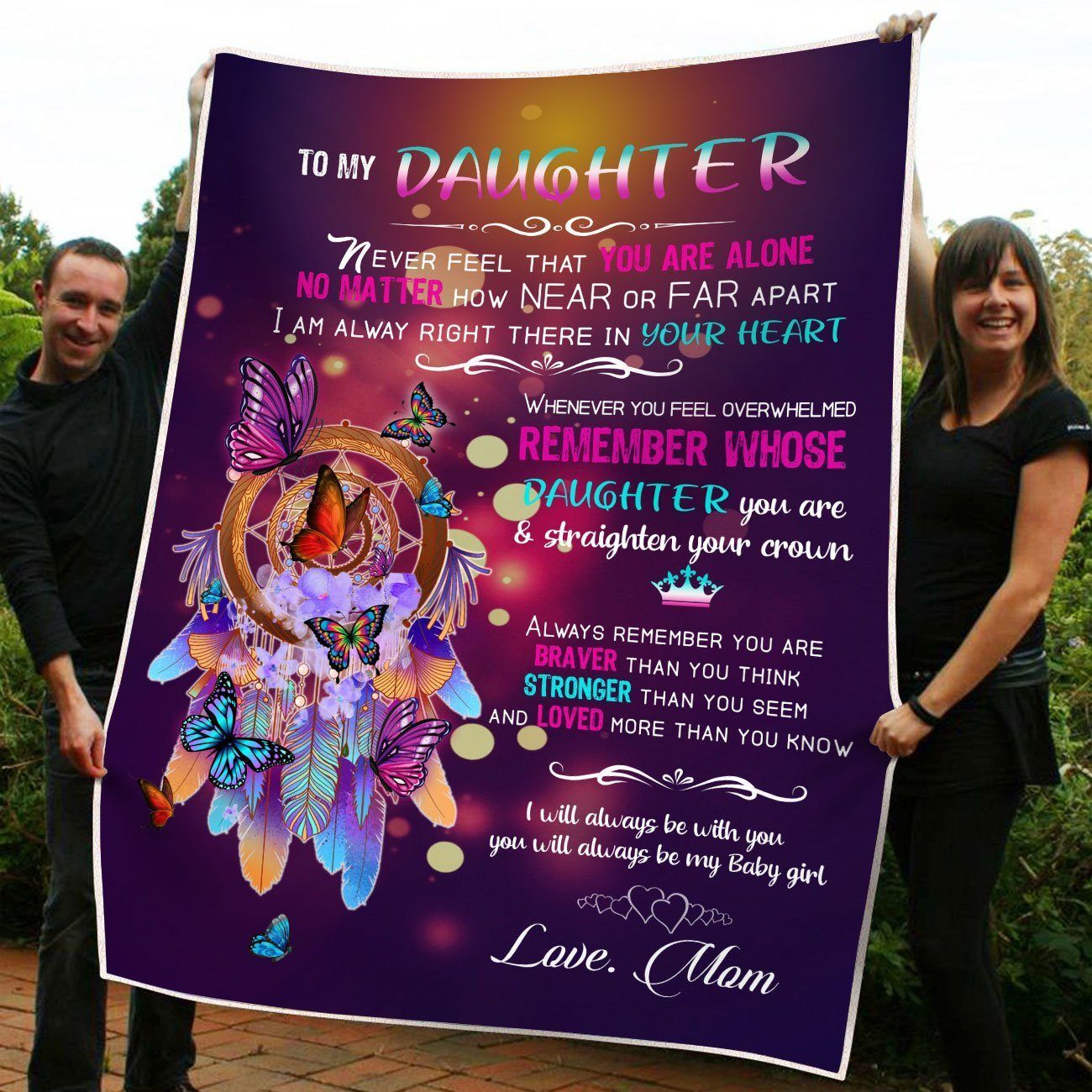 Dreamcatcher Always Remember Gift For Daughter Fleece Blanket