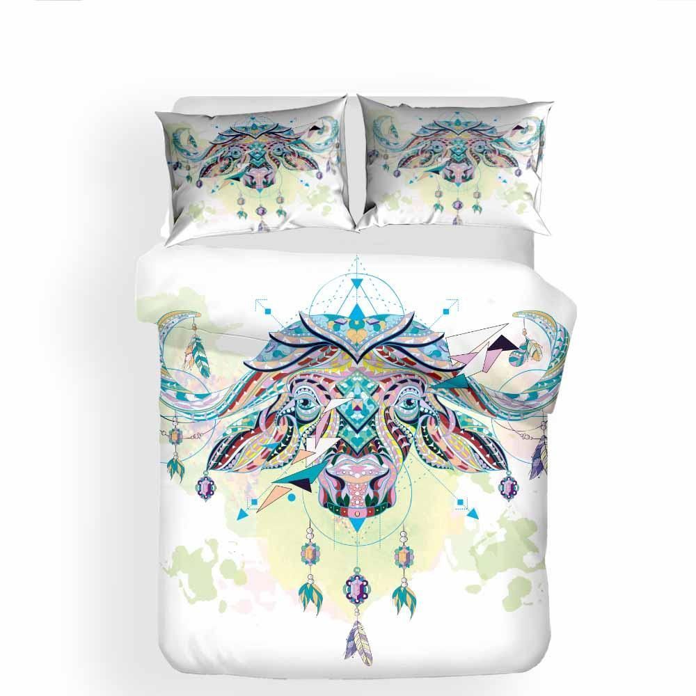 Dreamcatcher Bison Native American Bedding Set