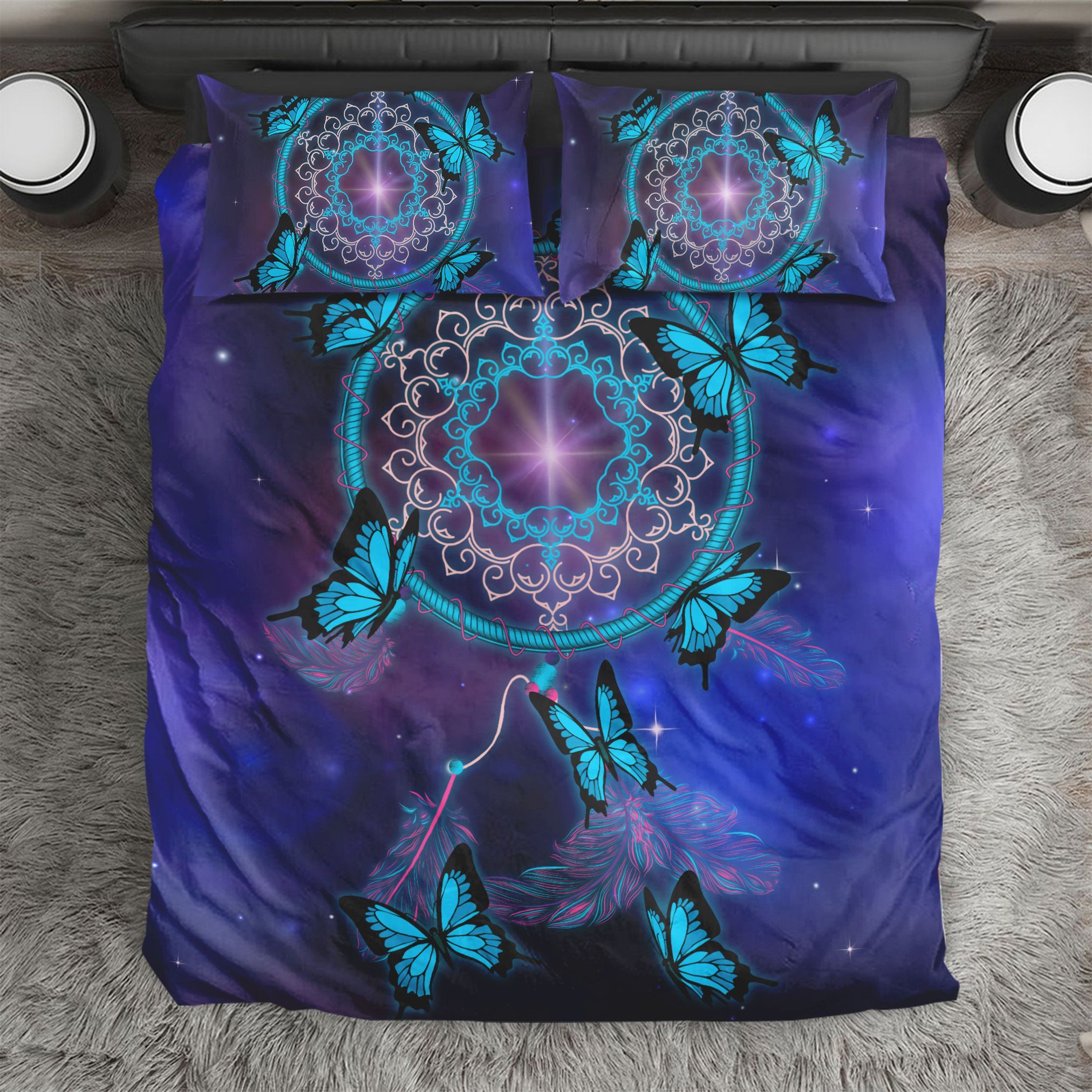 Dreamcatcher Butterfly Galaxy Bedding Set