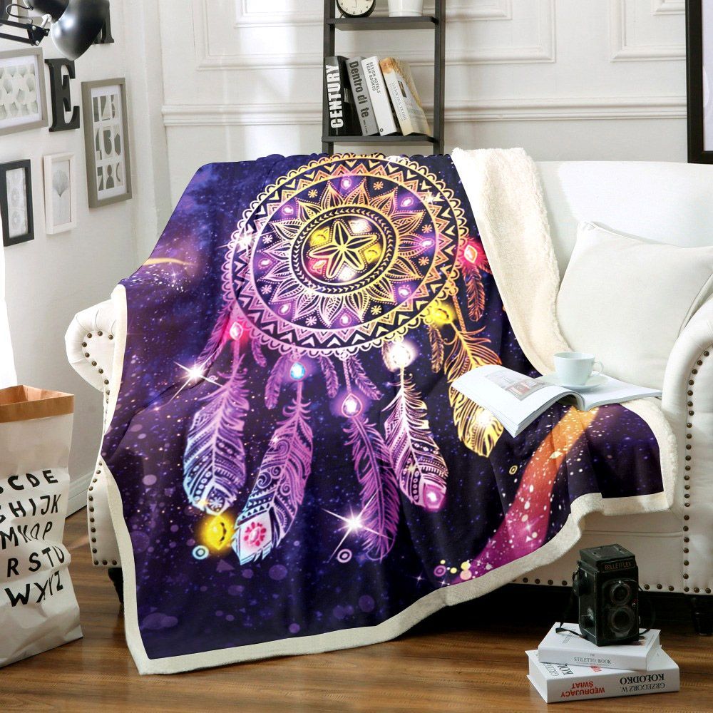 Dreamcatcher Sherpa Fleece Blanket