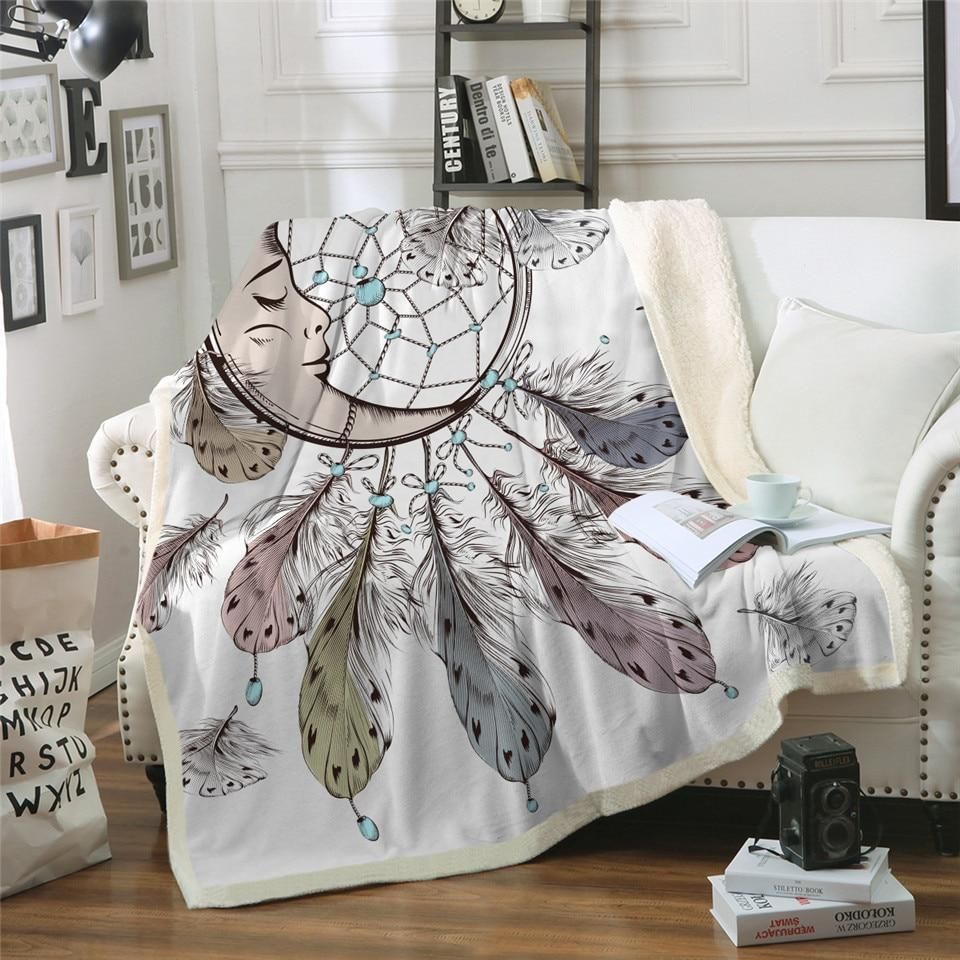Dreamcatcher Sherpa Fleece Blanket