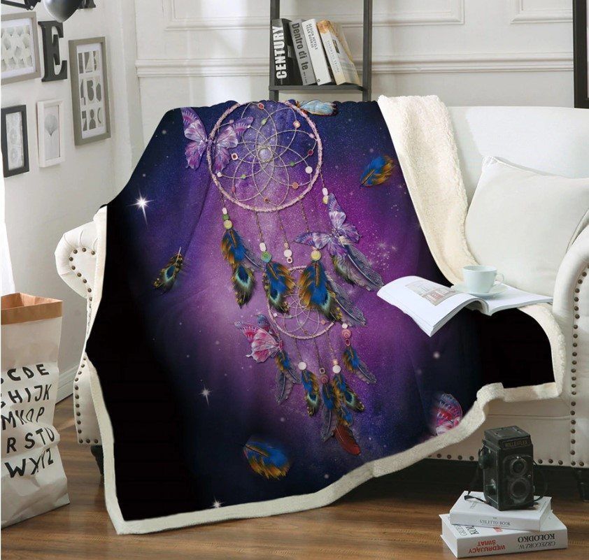 Dreamcatcher Sherpa Fleece Blanket