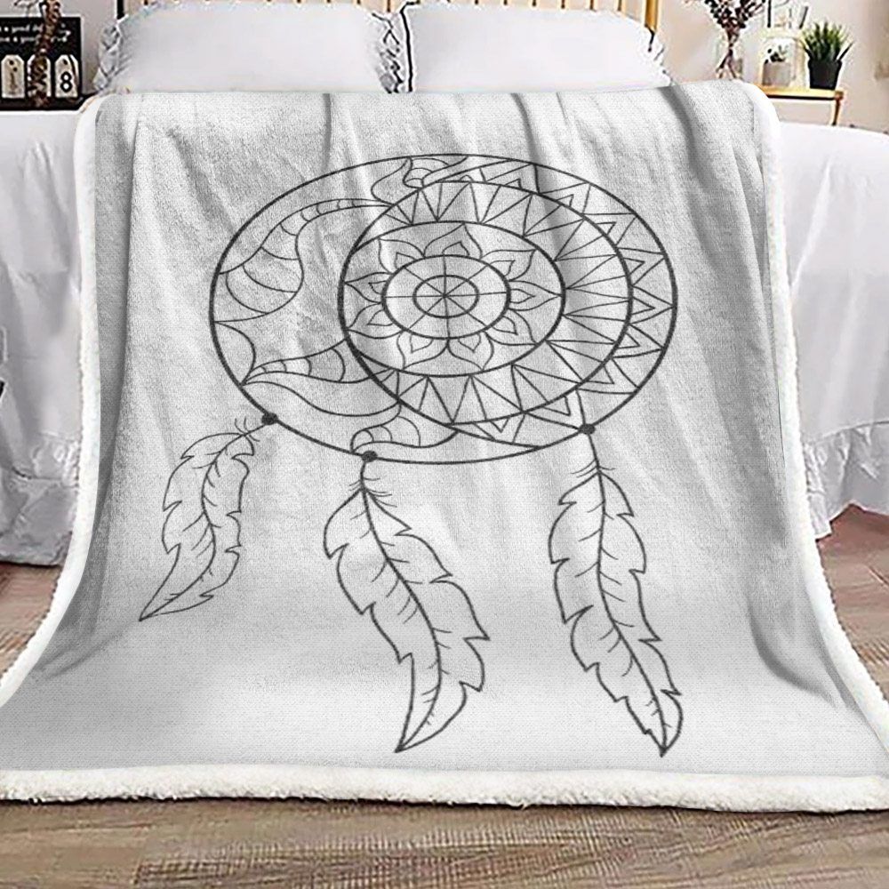 Dreamcatcher Sherpa Fleece Blanket