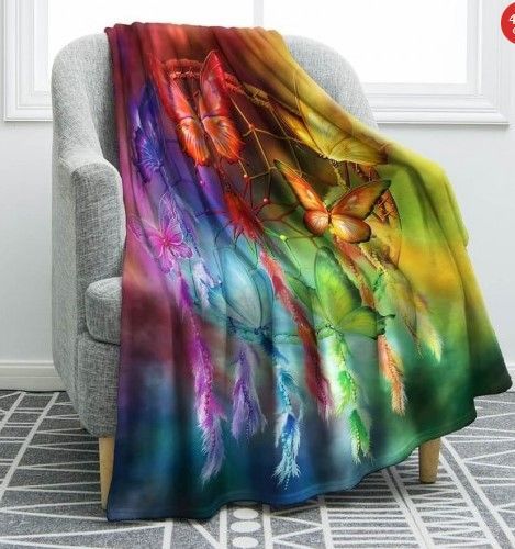 Dreamcatcher Sherpa Fleece Blanket