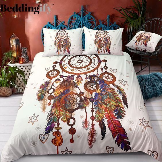 Dreamcatcher Cotton Bed Sheets Spread Comforter Bedding Set