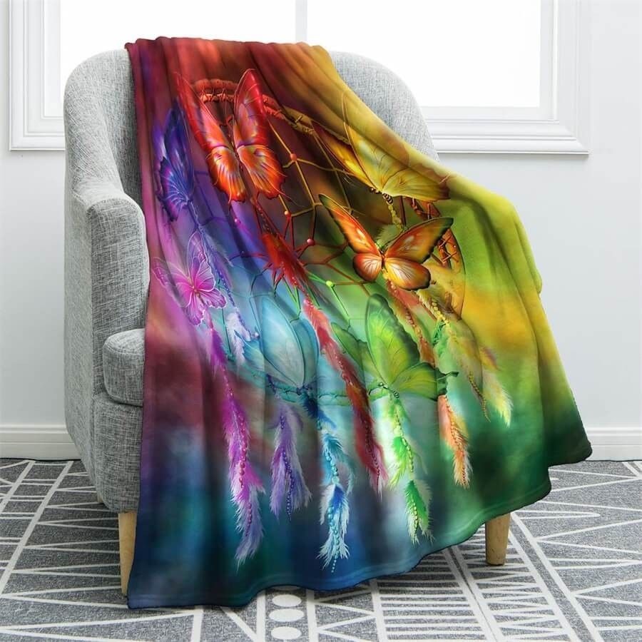 Dreamcatcher Sherpa Fleece Blanket