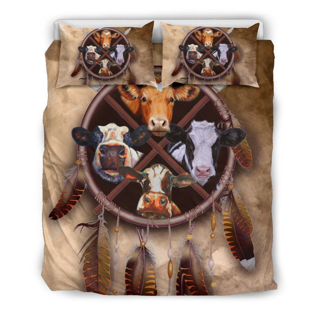 Dreamcatcher Cow Bedding Set