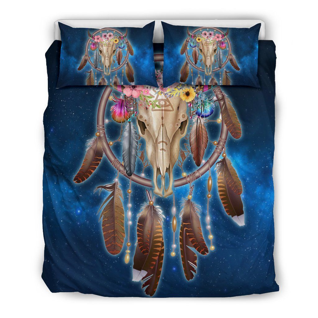 Dreamcatcher Cow Skull Bedding Set