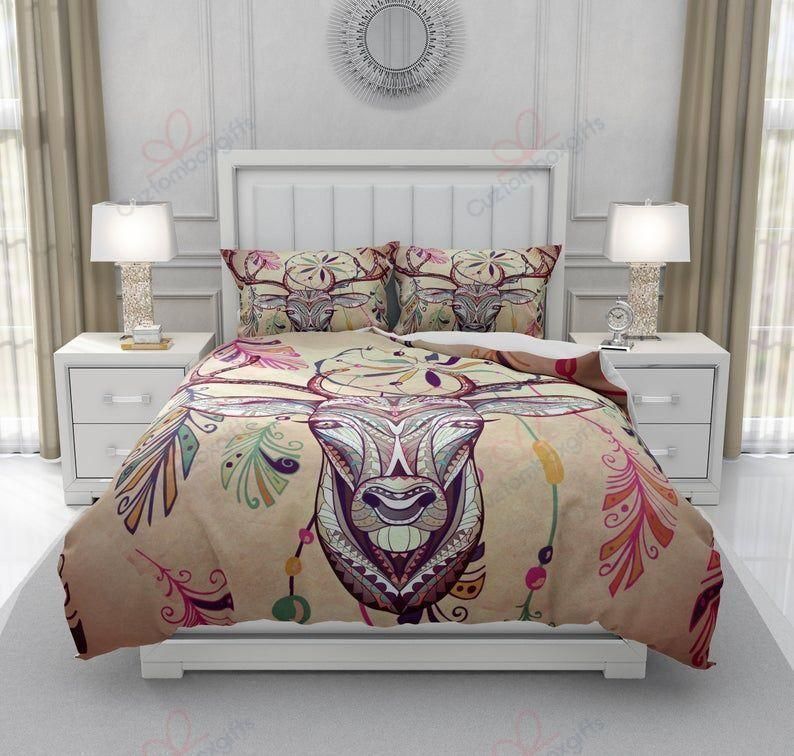 Dreamcatcher Deer Christmas Printed Bedding Set