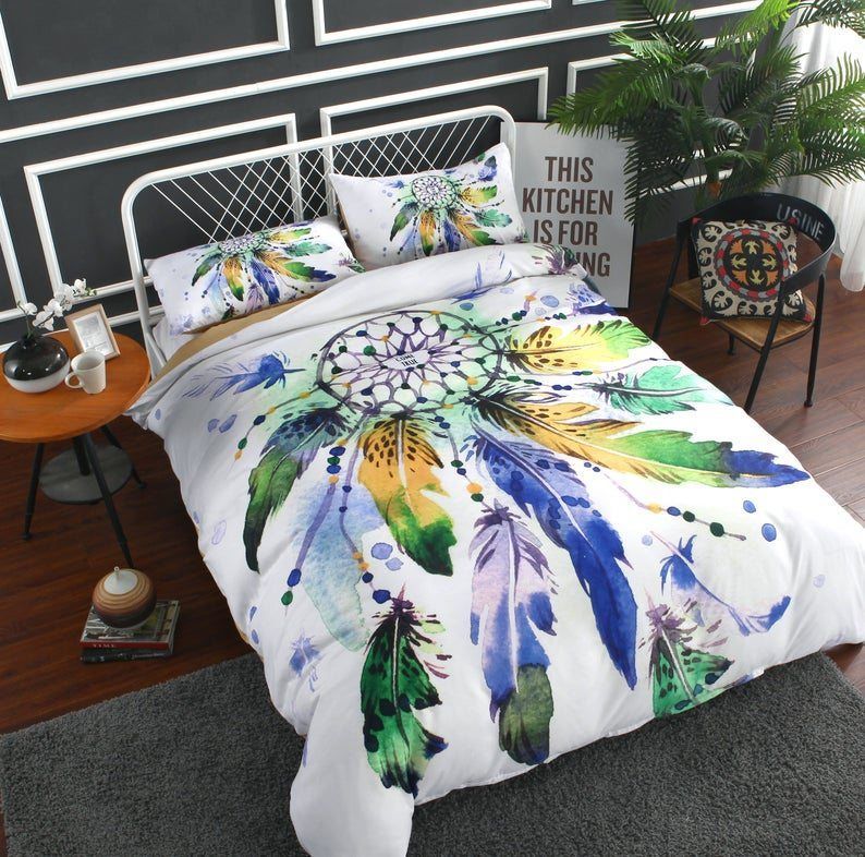 Dreamcatcher Feather Bedding Set