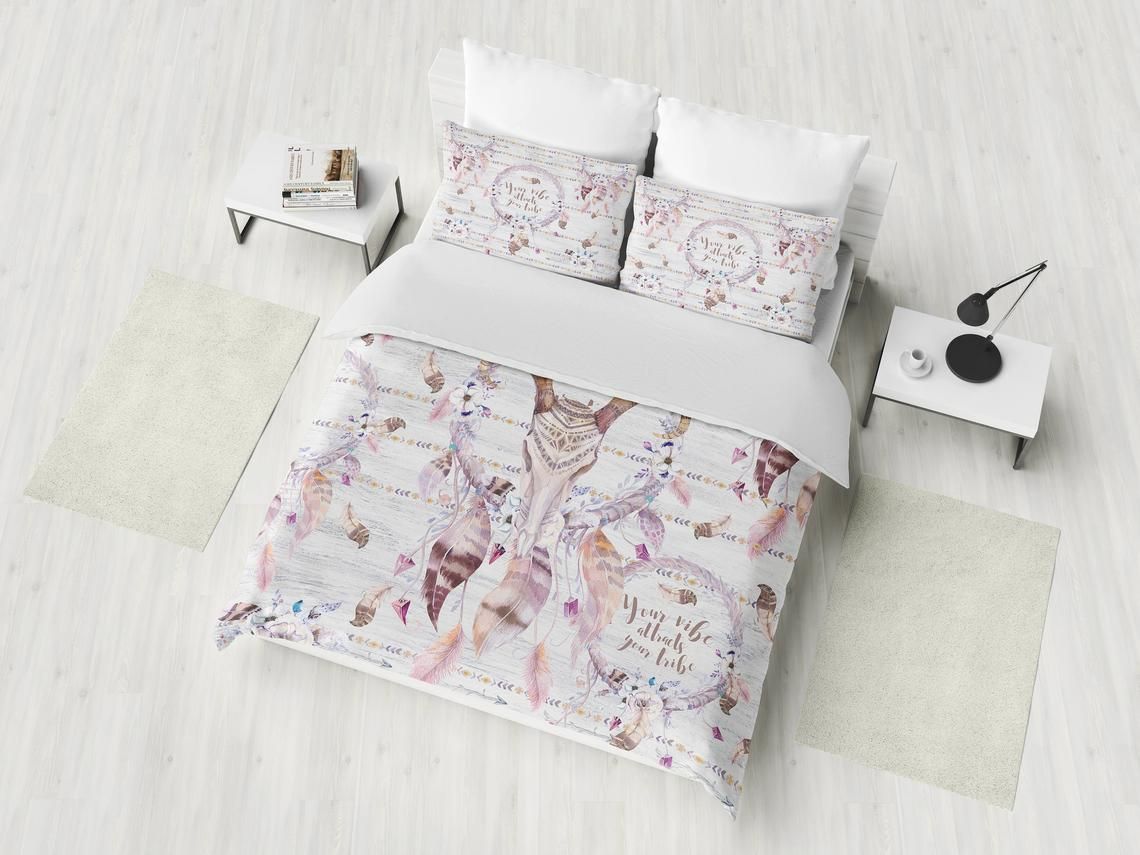 Dreamcatcher Feather Bedding Set