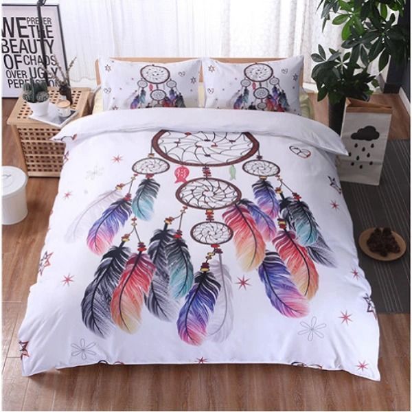 Dreamcatcher Feathers Bedding Set