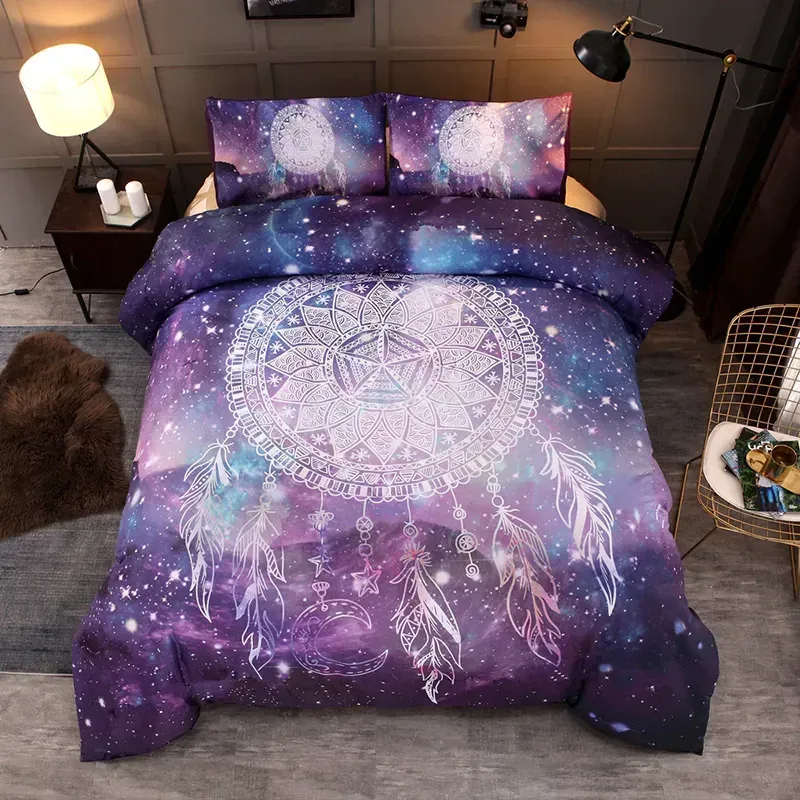 Dreamcatcher Galaxy Bohemian Mandala Bedding Set