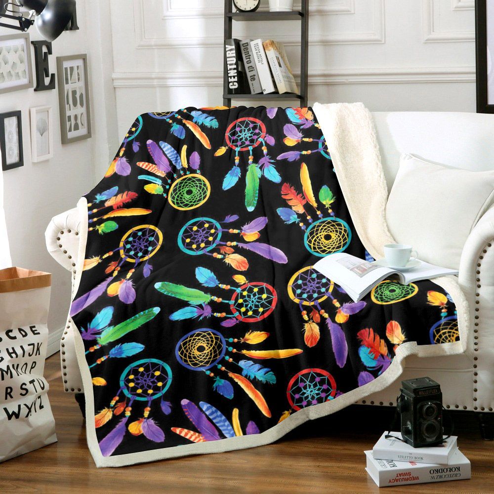 Dreamcatcher Sherpa Fleece Blanket