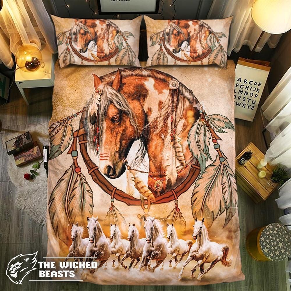 Dreamcatcher Indian Horse Bedding Set