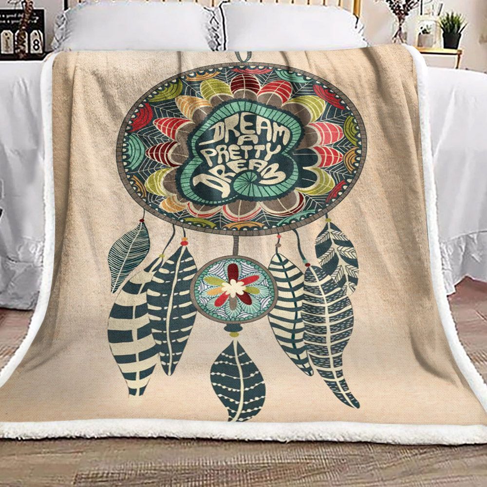 Dreamcatcher Sherpa Fleece Blanket