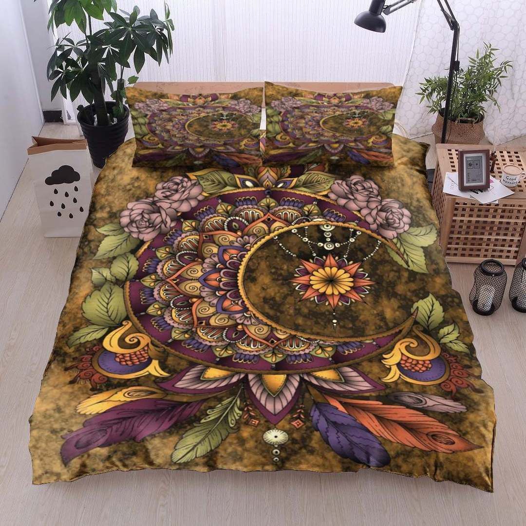 Dreamcatcher Moon Flower Bedding Set