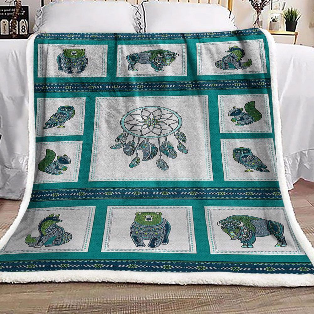 Dreamcatcher Sherpa Fleece Blanket
