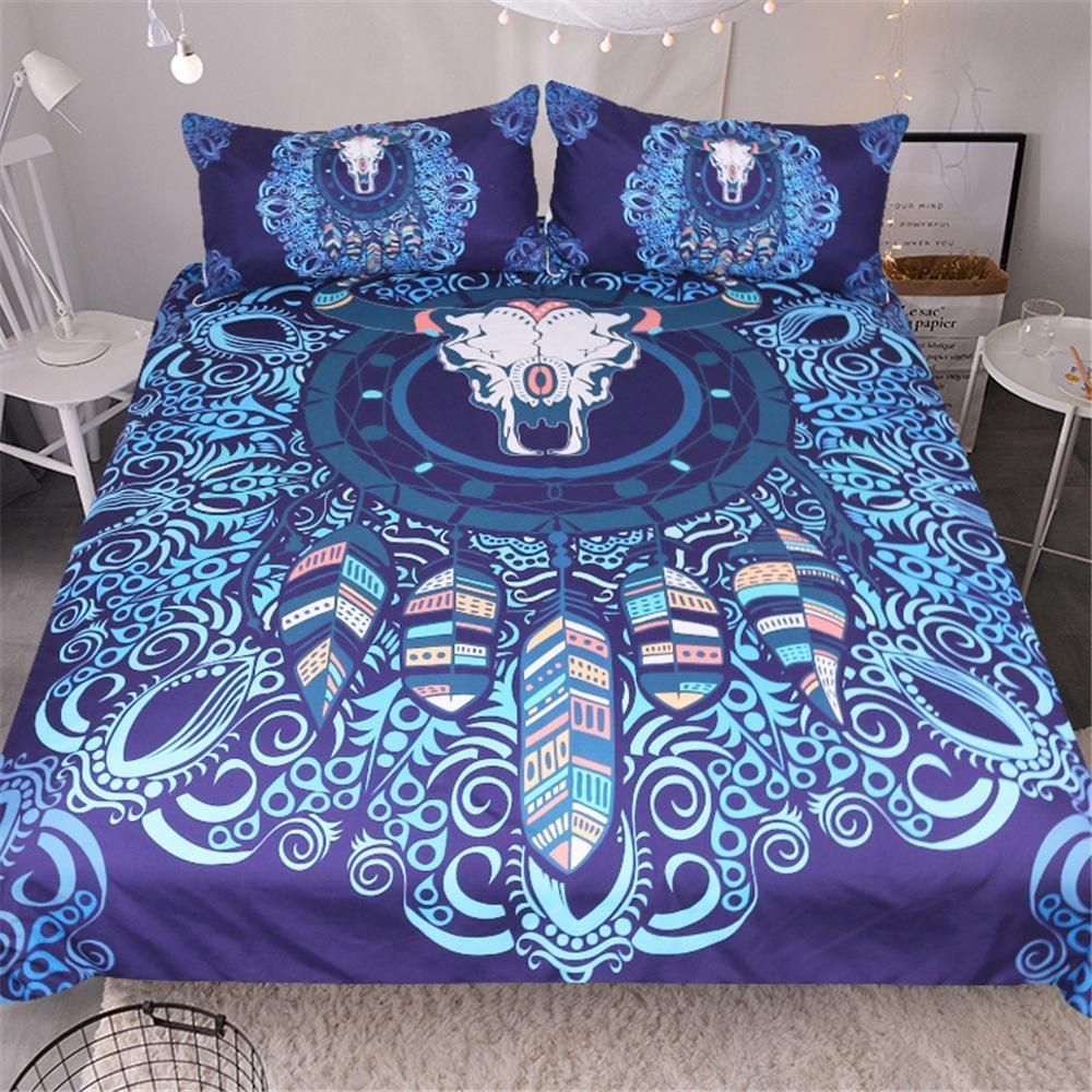 Dreamcatcher Skull Bedding Set