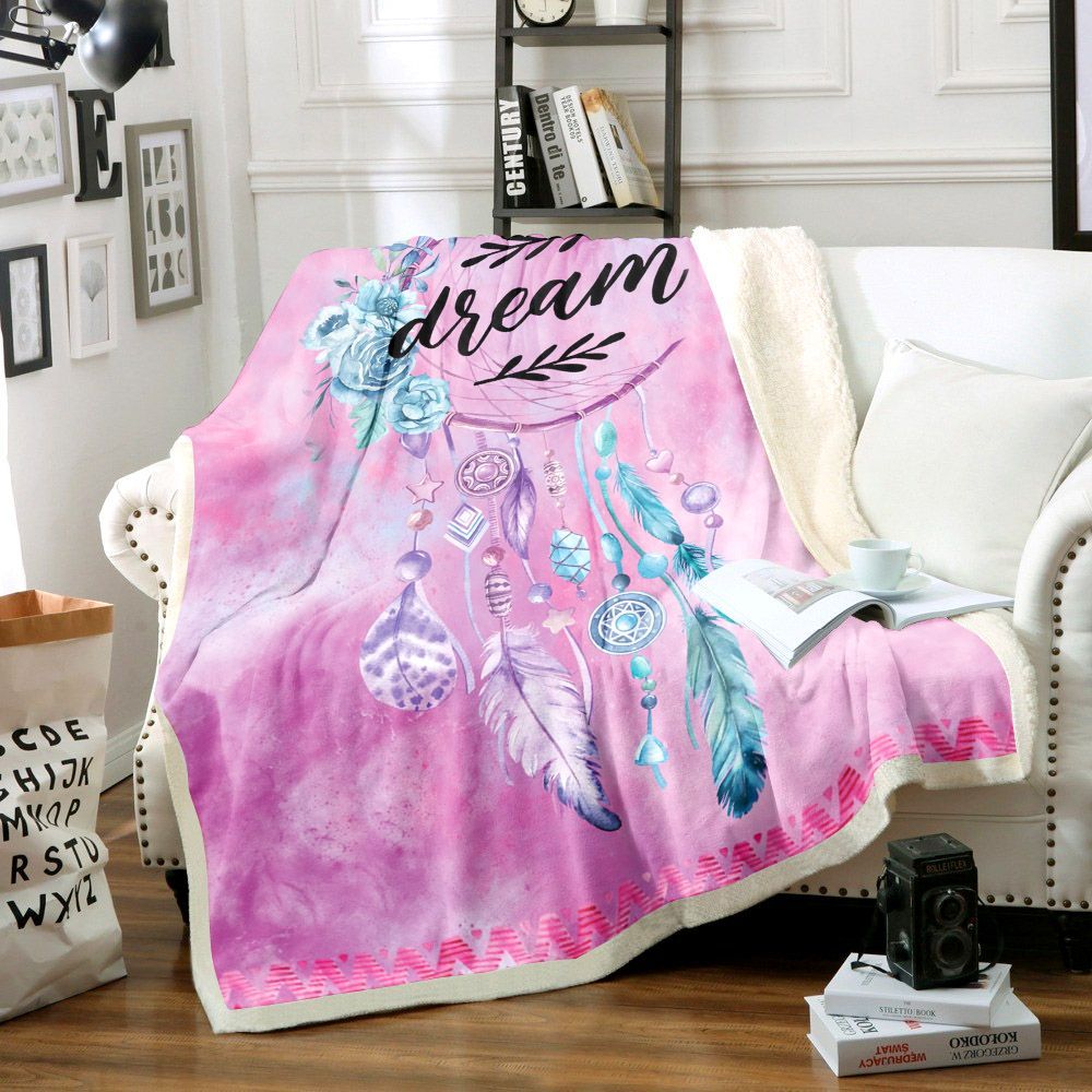 Dreamcatcher Sherpa Fleece Blanket