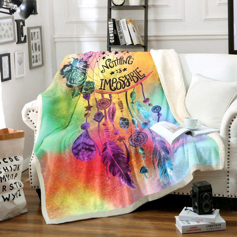 Dreamcatcher Sherpa Fleece Blanket