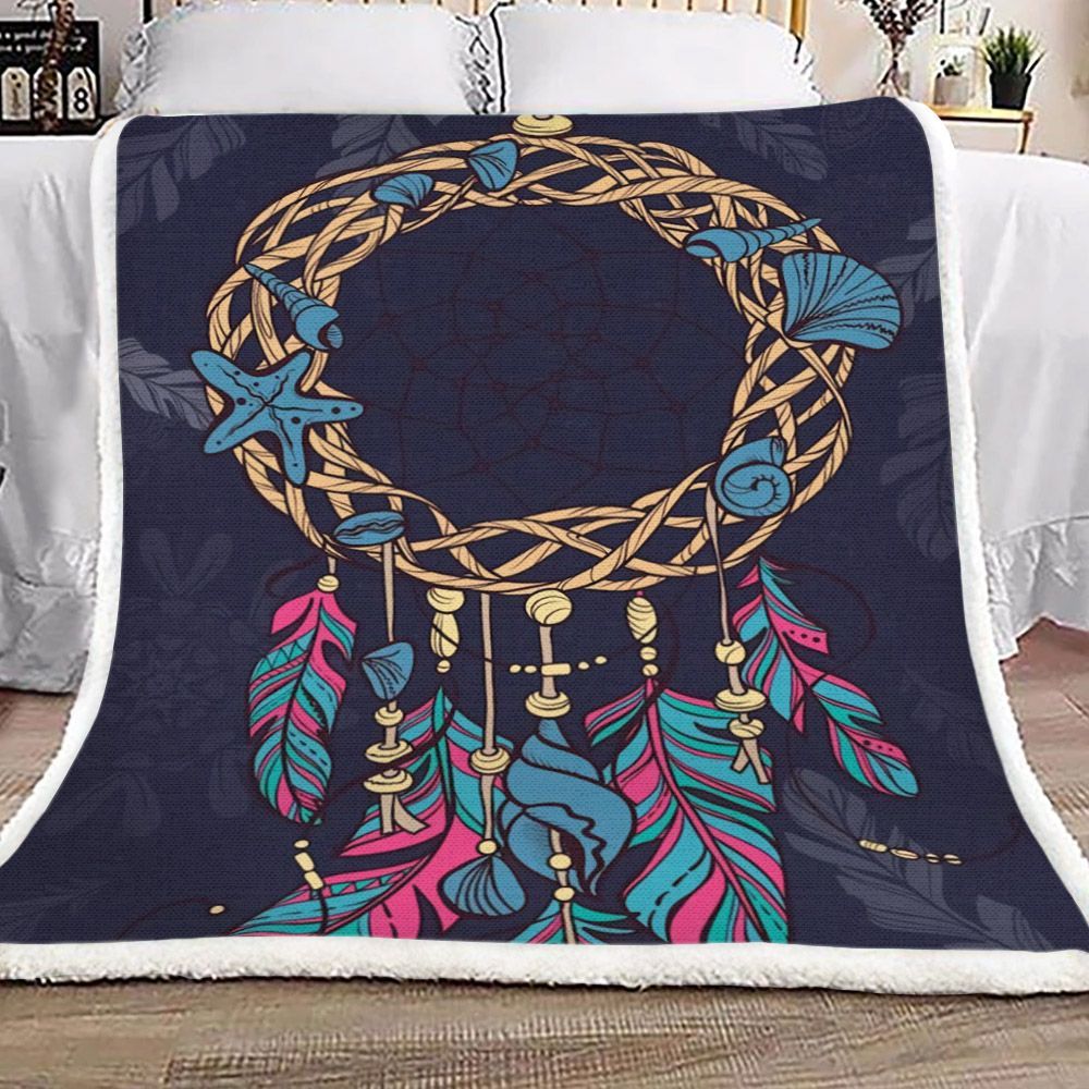 Dreamcatcher Sherpa Fleece Blanket