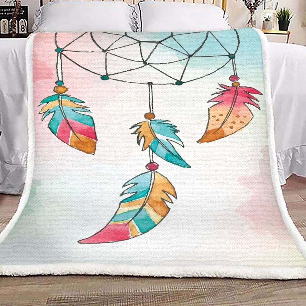 Dreamcatcher Sherpa Fleece Blanket
