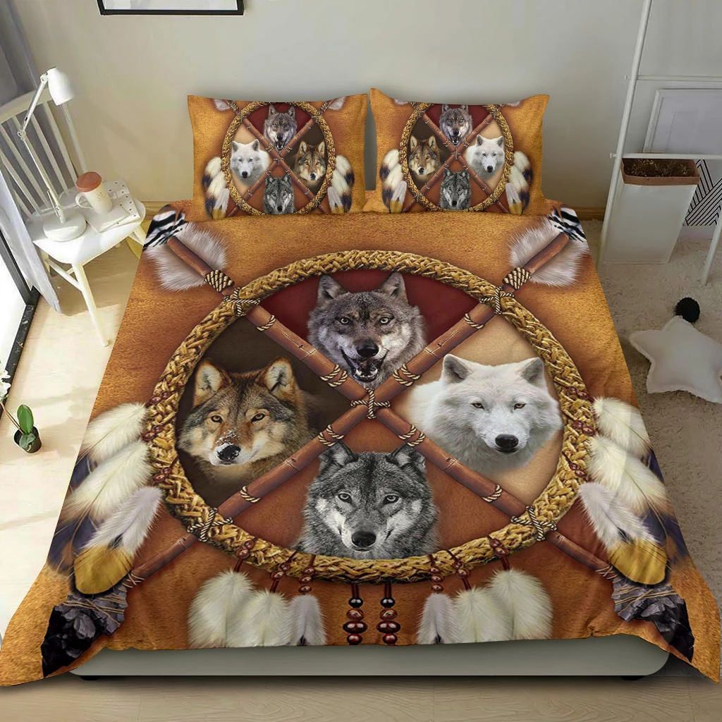 Dreamcatcher Wolf Bedding Set