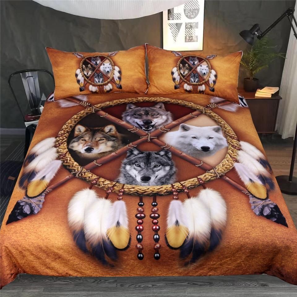 Dreamcatcher Wolf Bedding Set