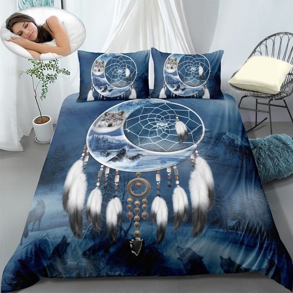 Dreamcatcher Wolf Bedding Set