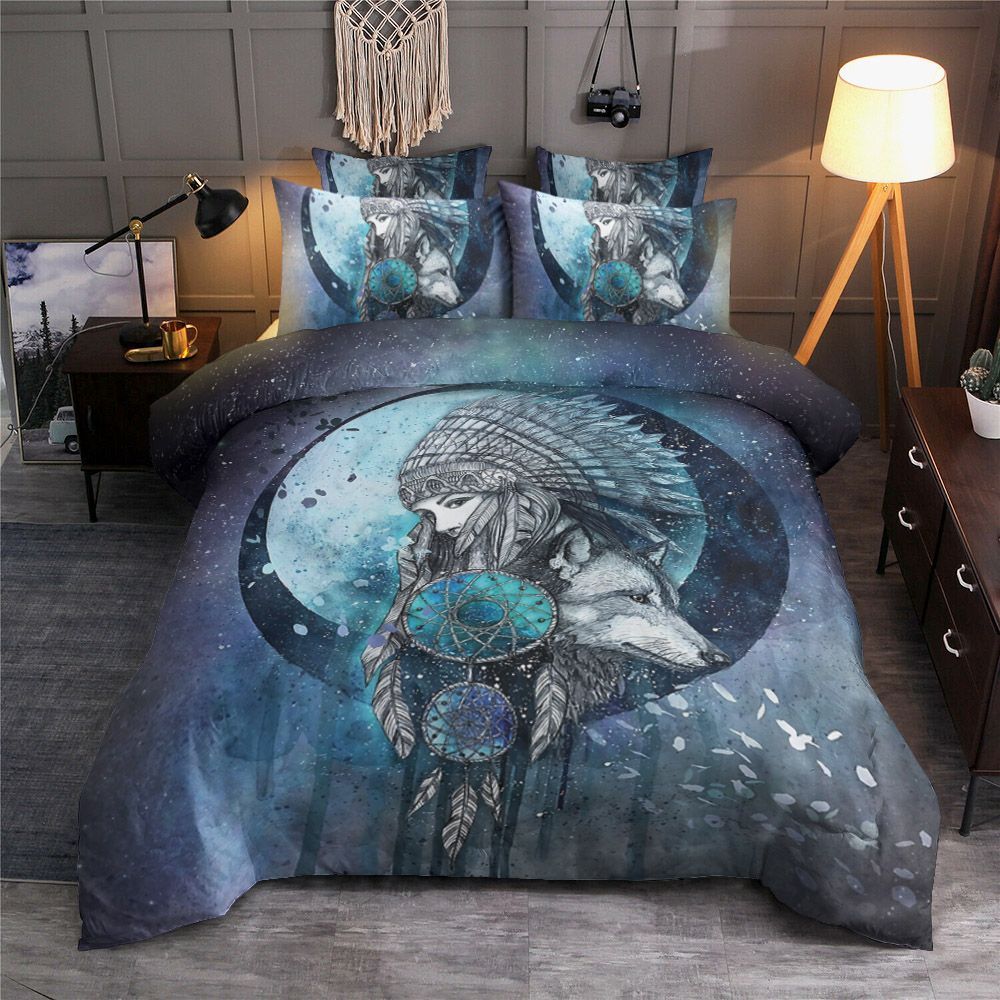 Dreamcatcher Wolf Bedding Set