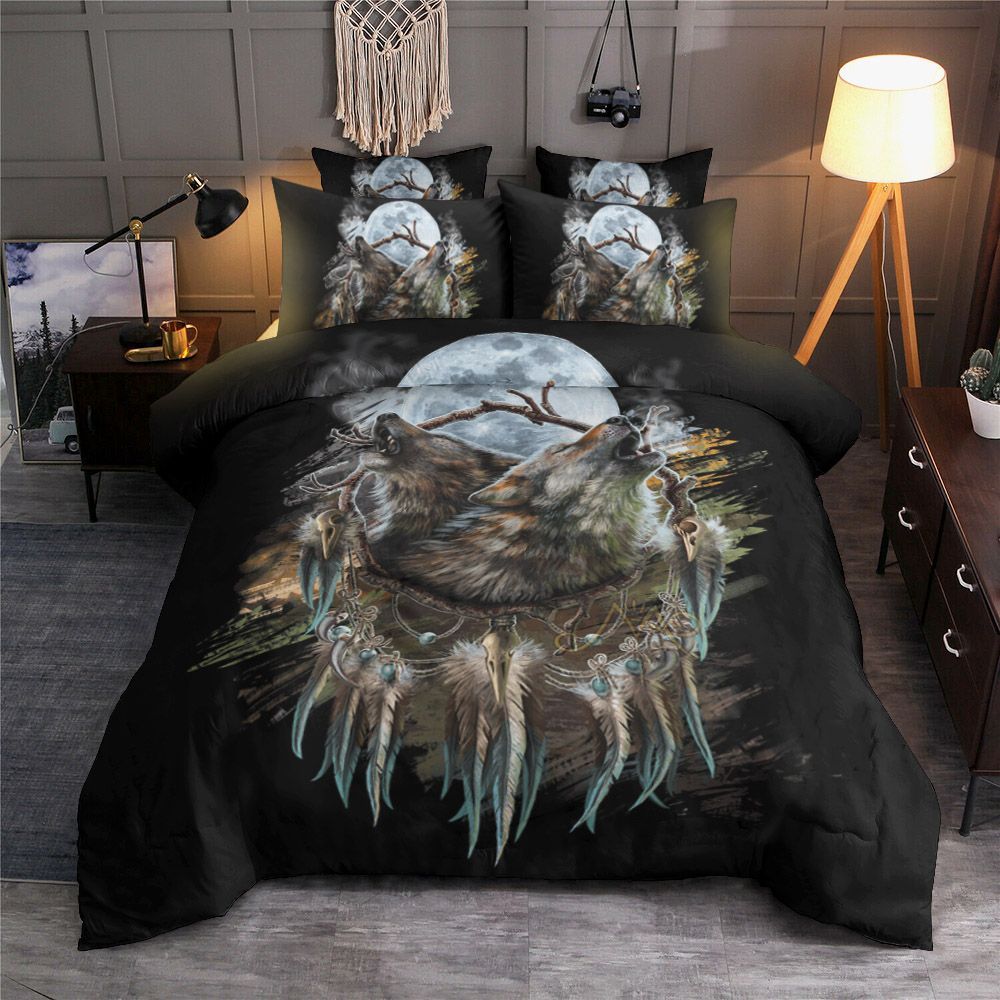 Dreamcatcher Wolf Bedding Set