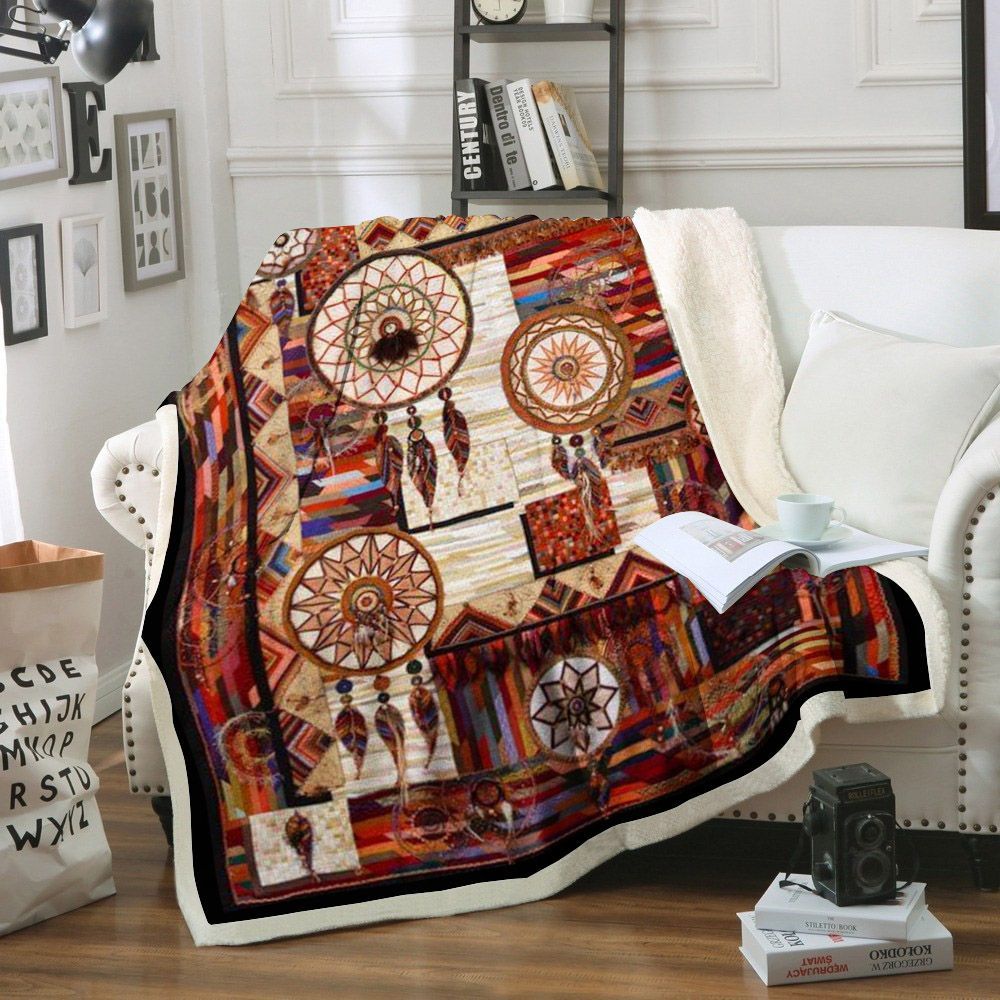 Dreamcatchers Sherpa Fleece Blanket