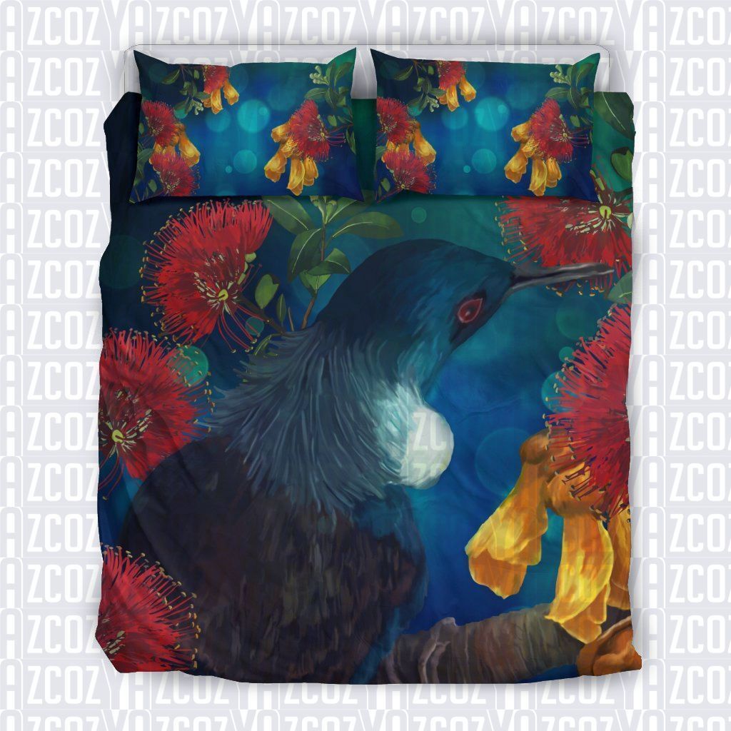 Dreaming Tui Bird New Zealand Bedding Set