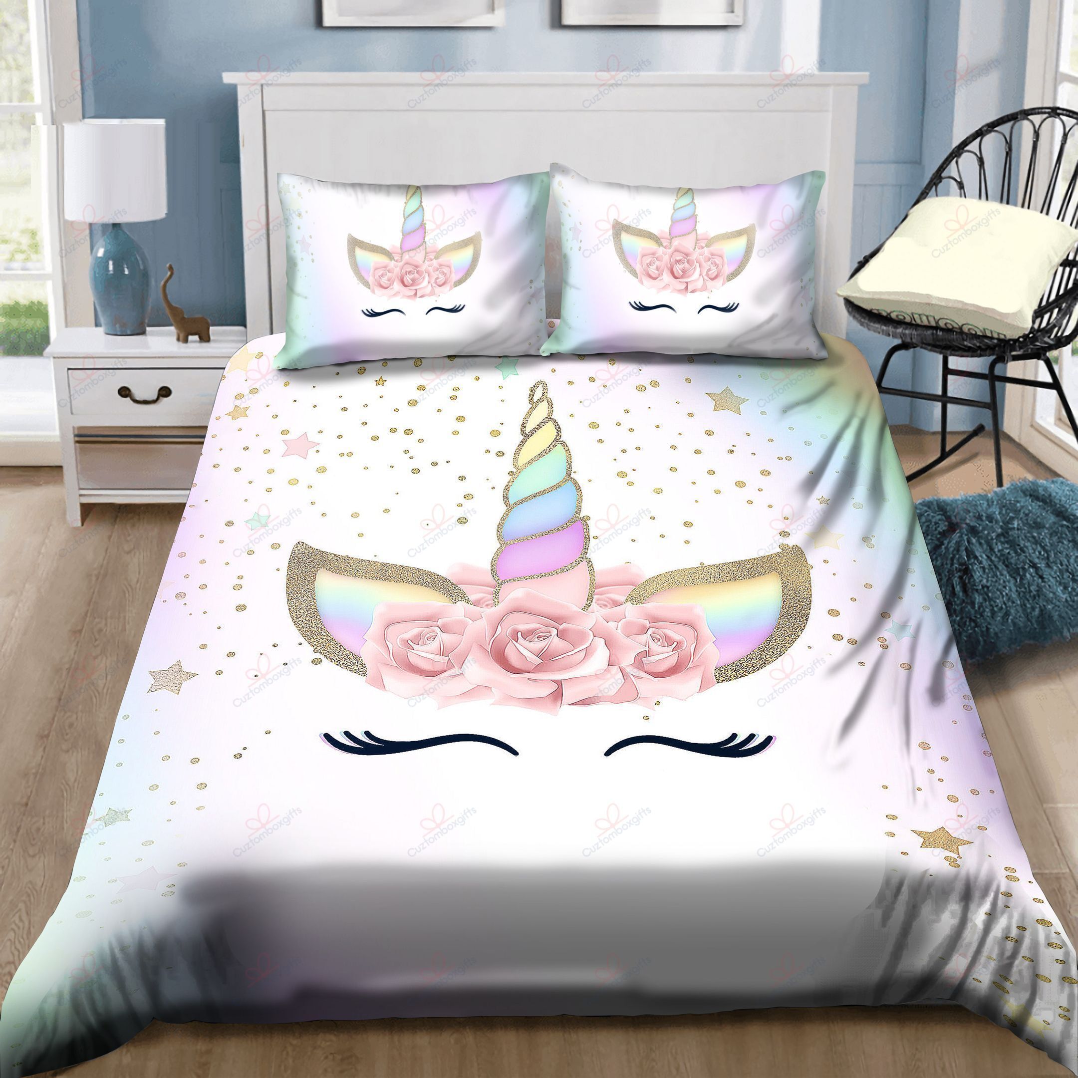 Dreaming Unicorn Lash Bedding Set