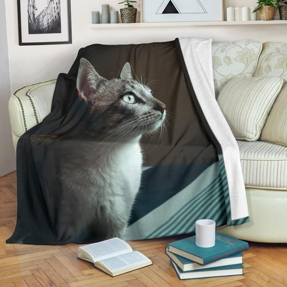 Dreamy Cat Sherpa Fleece Blanket