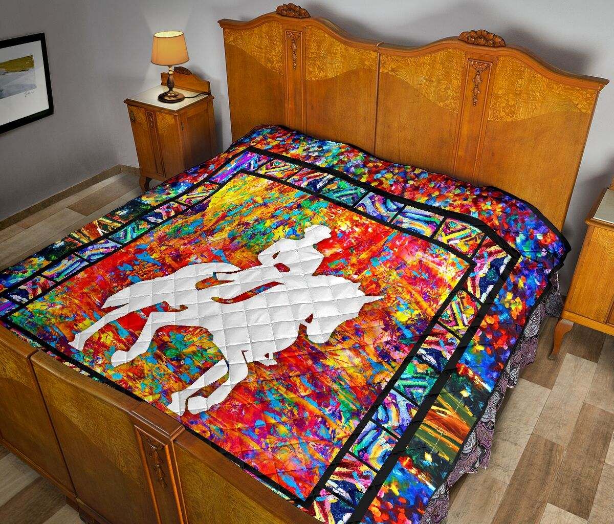 DRESSAGE PAINT ART COLOR QUILT DHC281111198DD