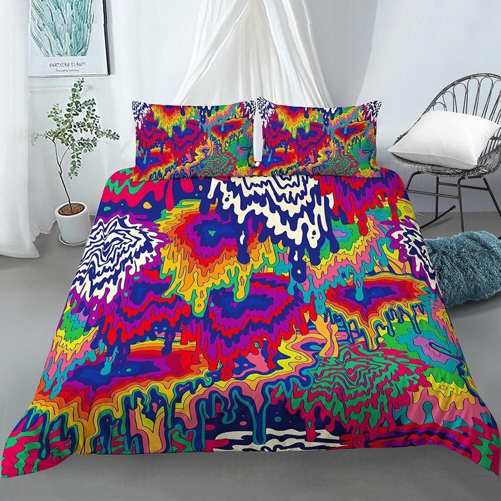 Dripping Colors Art Bedding Set