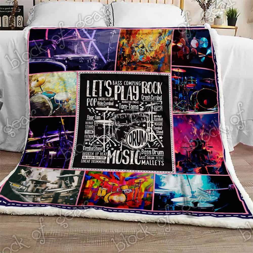 Drummer Fleece Blanket