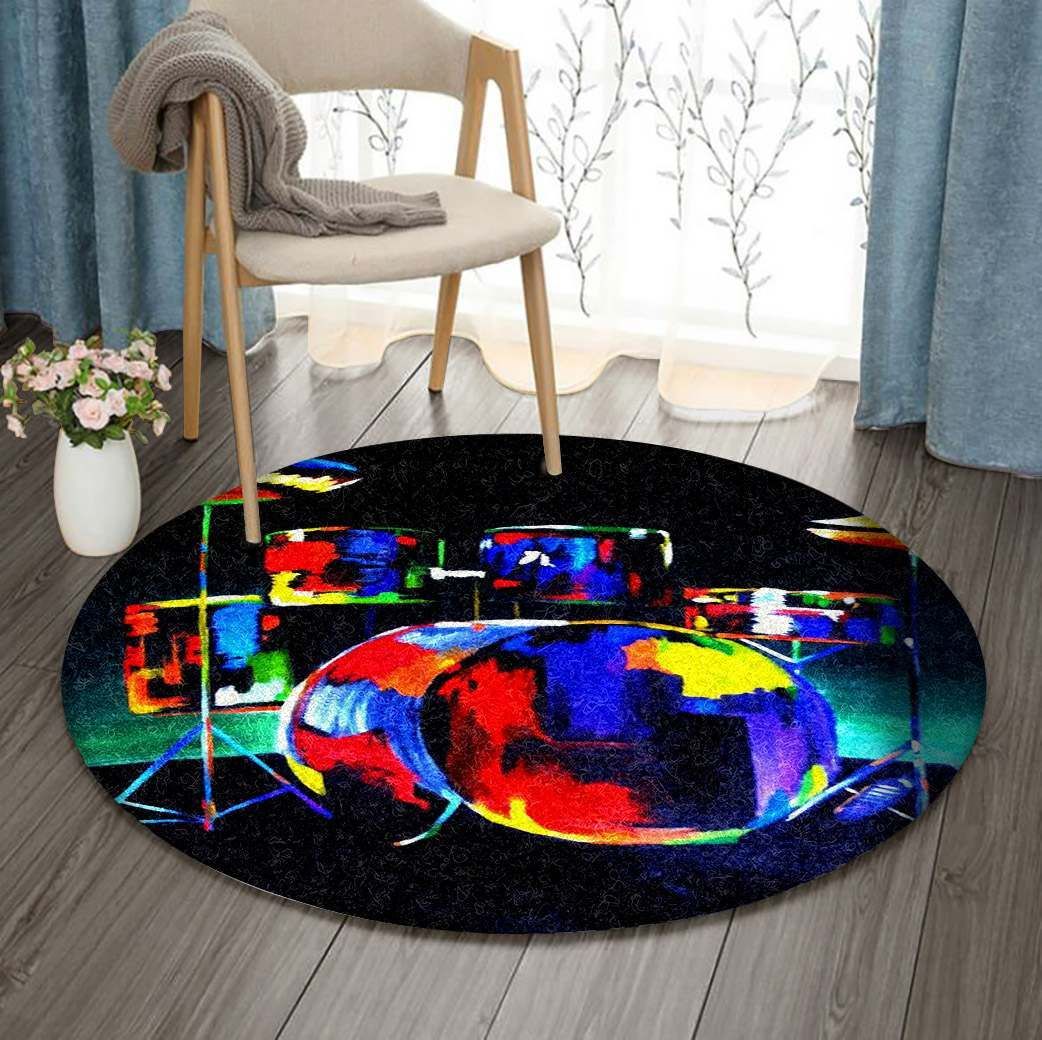 Drums Paintings Round Carpet
