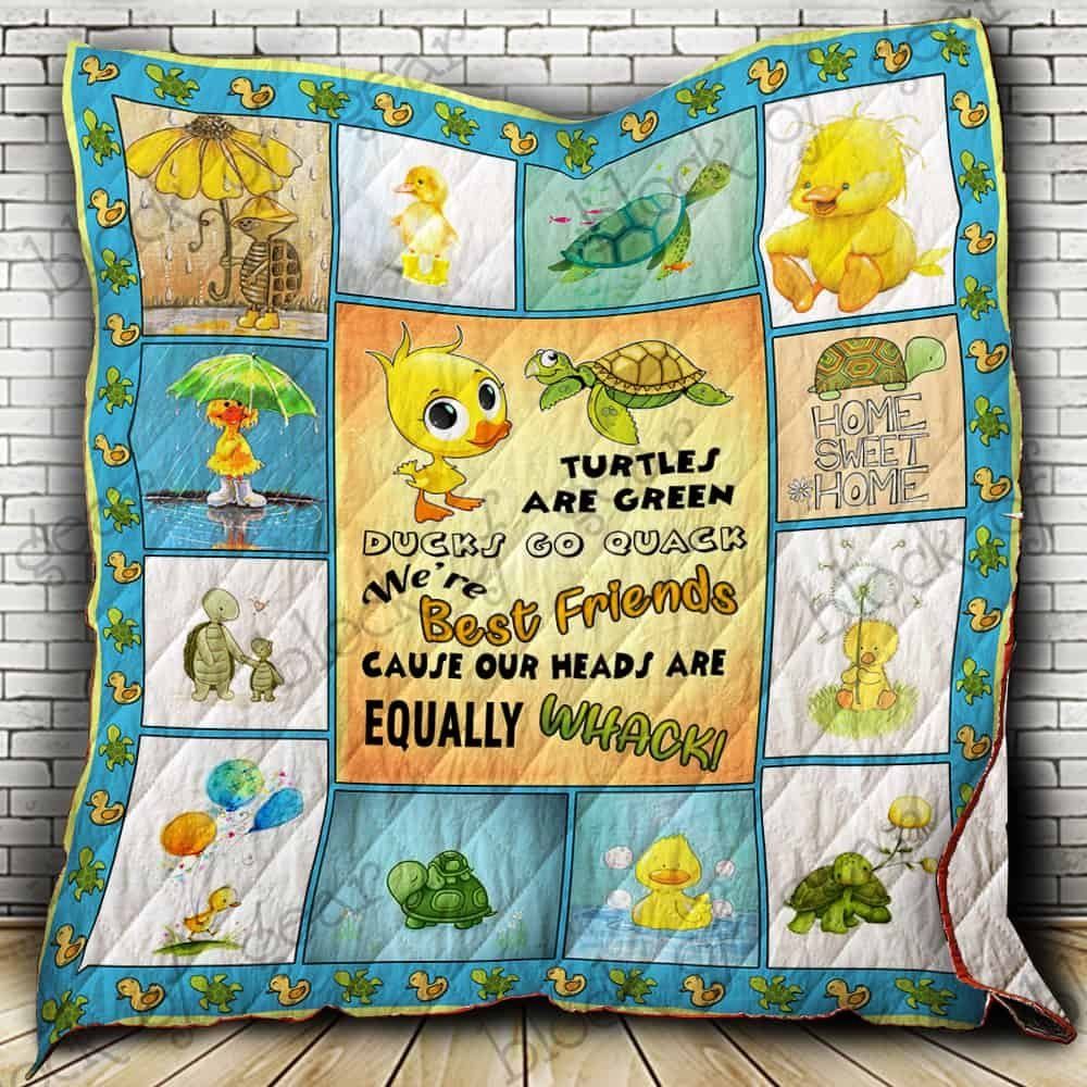 Duck And Turtle Bestfriend CL22100166MDQ Quilt Blanket