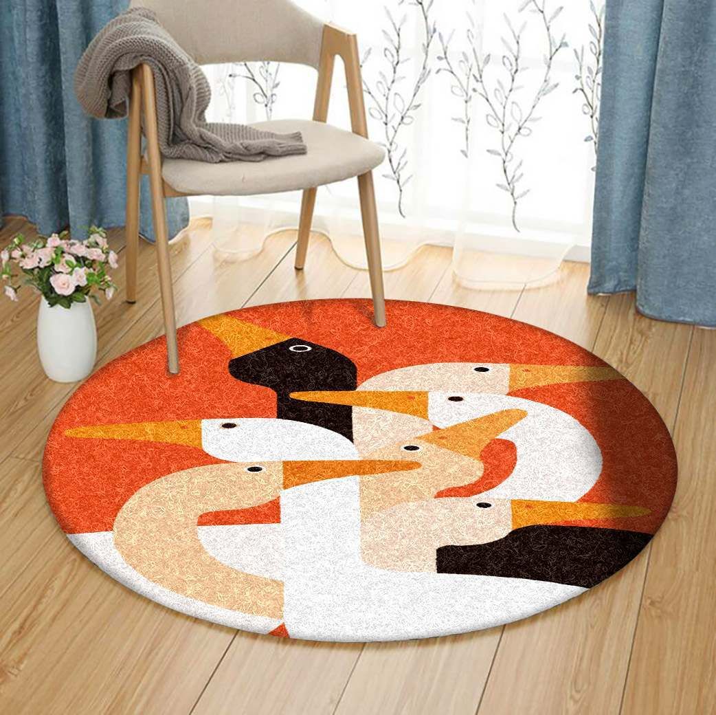 Duck Round Carpet